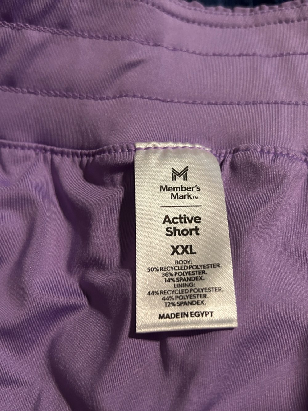 Women's Athletic Shorts in Dusty Rose with Elastic Waistband - Picture 3 of 4